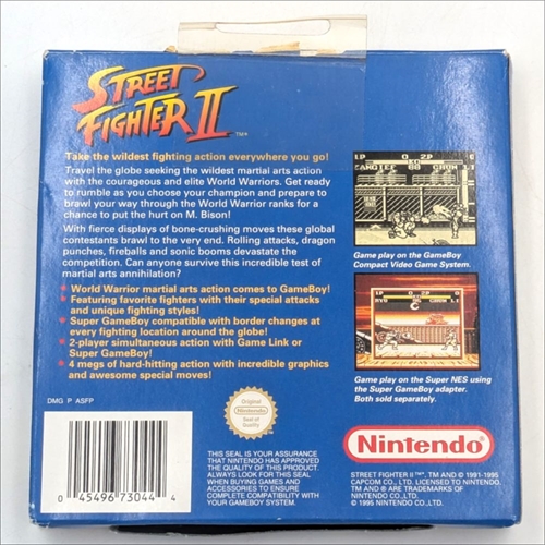 Street Fighter II - Complete In Box - (GPS) - Gameboy Original (B Grade) (Used)